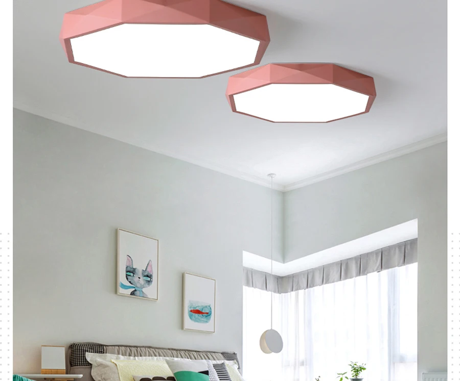 Ультра-тонкий практичный 5 см светодиодный потолочный светильник Железный Круглый черный/белый цвета потолочные светильники для гостиной спальни Внутреннее освещение