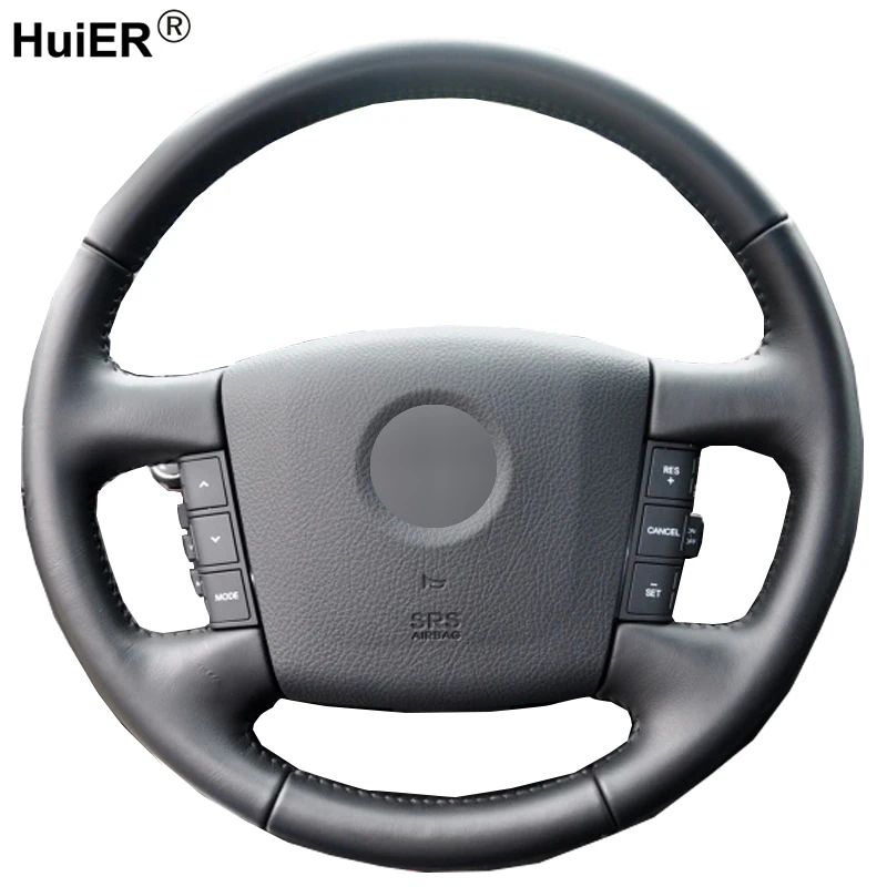 

Hand Sewing Car Steering Wheel Cover Volant Braid on the Steering-wheel For Kia Borrego 2008 2009 2010 2011 2012 2013 2014 2015