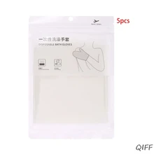 5 шт./упак. одноразовые отшелушивающий скраб для тела ванны перчатки массажа скруббер варежки