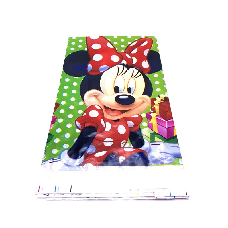 Disney минни товары для тематической вечеринки "мышь" наборы посуды Минни Маус шарики для День Рождения вечерние украшения для детей баннер на тарелке, чашке - Цвет: tablecloth-1pcs