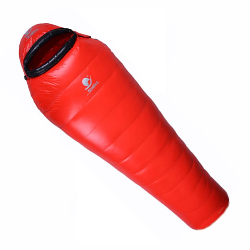 New arrival high quality 600/800/1000/1200g white goose down filling outdoor camping comfortable breathable sleeping bag