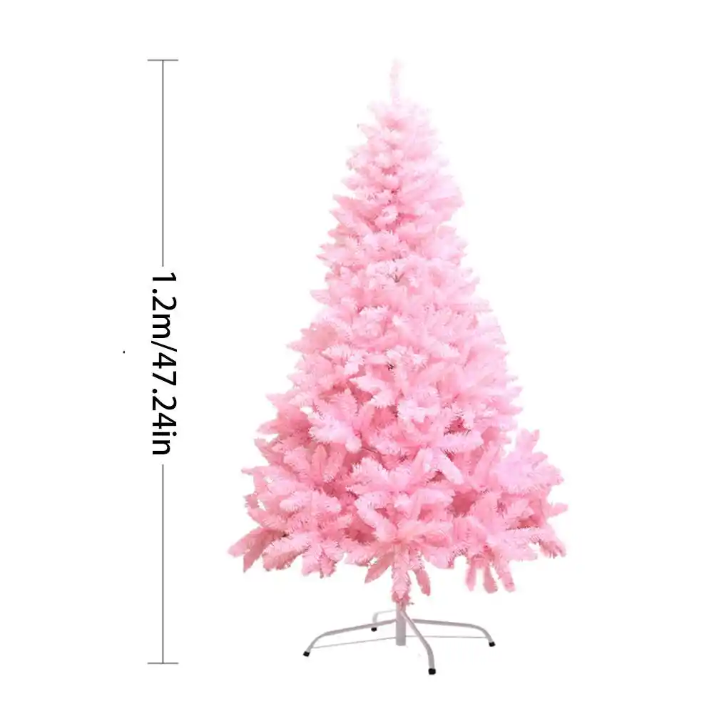 Hot Pink Christmas Tree With Led String Light Silver Pendant Solid Snowflake Color Ball Christmas Tree Decoration New Year Gifts Trees Aliexpress