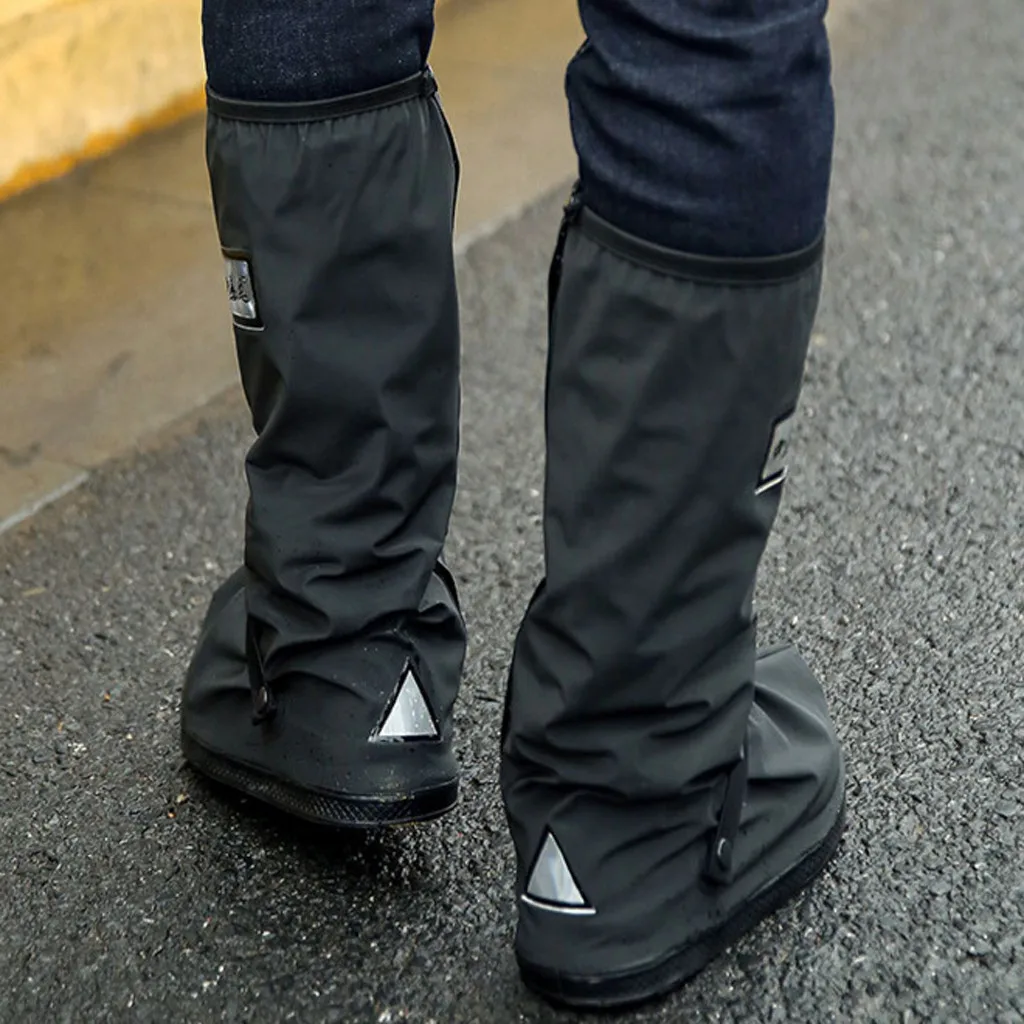 Унисекс непромокаемый чехол для обуви ботинки многоразовый дождевик для обуви водонепроницаемый мотоцикл непромокаемый чехол для обуви Нескользящие ботинки# J30