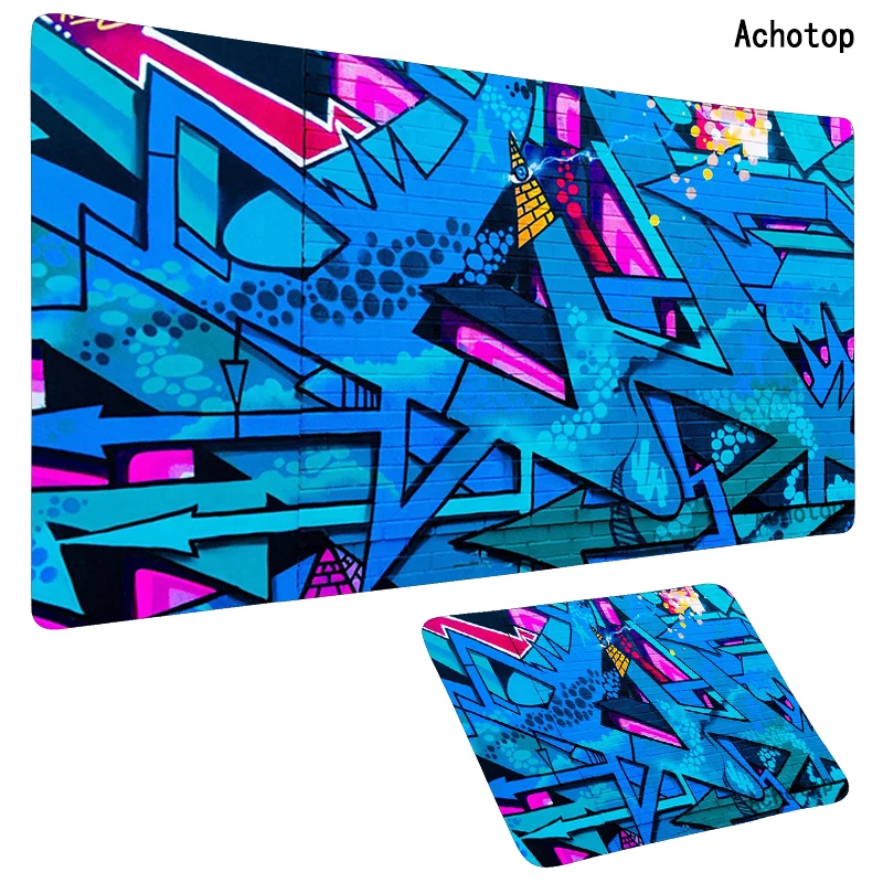 Art mat Oversized Large Extended Mousepad Keyboard Desk Mat 800x300mm Gamer Gaming Mouse Pad Rubber Overlock pads Cute pad | Компьютеры и