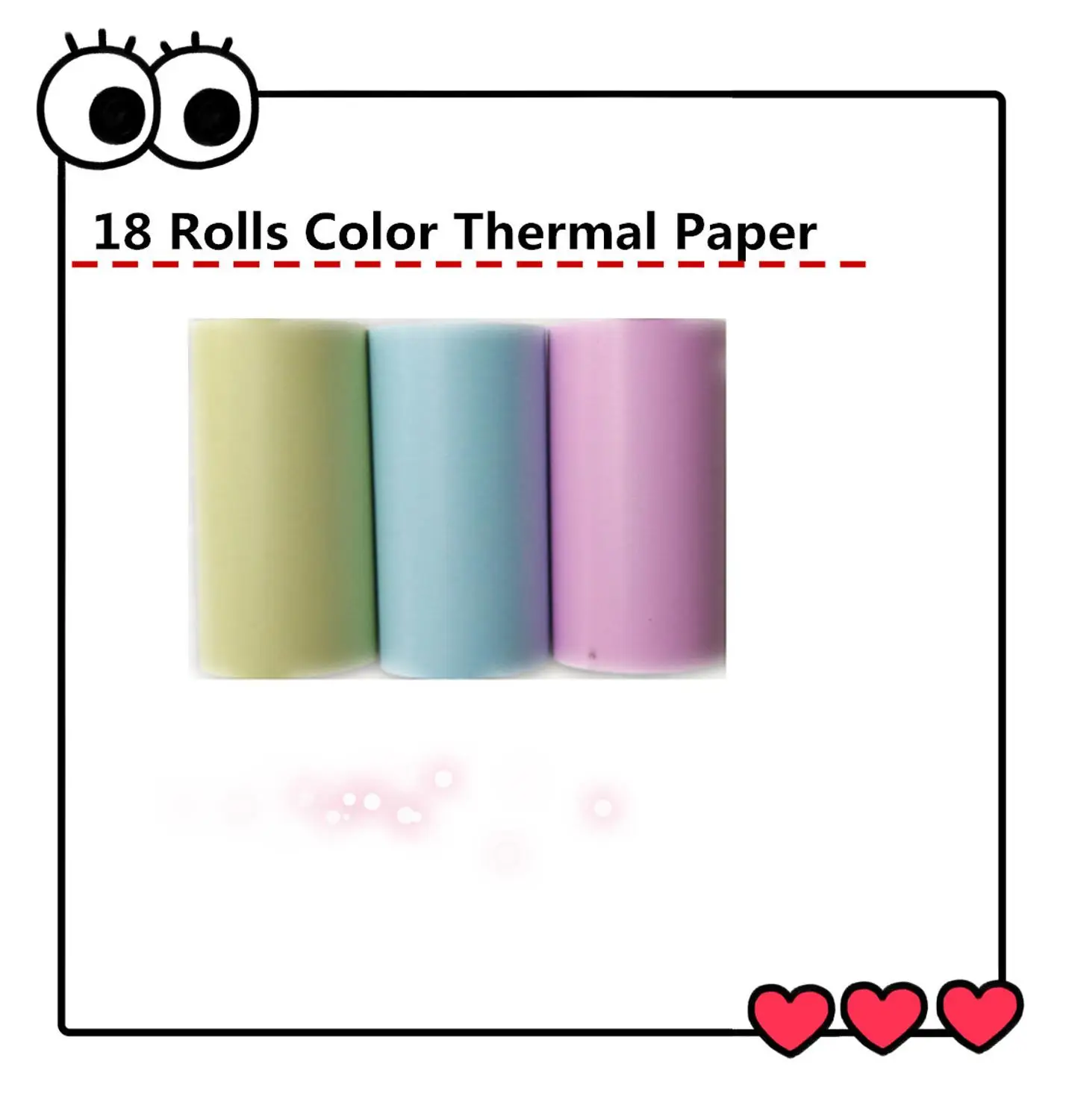 18 Rolls Paper Only Free lightning delivery PeriPage 304DPI Mini Bluetooth Printer Photo Portable Photo Picture Printer for Mobile Phone iOS Android - Цвет: 18 Rolls Paper Only