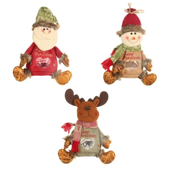 

Christmas Apple Bag Candy Bag with Clear Window Holiday Decorative Storage Container Box Gift Holder Xmas Ornament Sacks