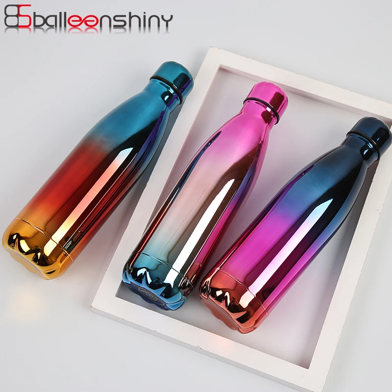 

BalleenShiny 500ml Water Bottle Stainless Steel Insulated Vacuum Flask Cola Beer Thermos Drinkware Sport Climbing Travel Bottle