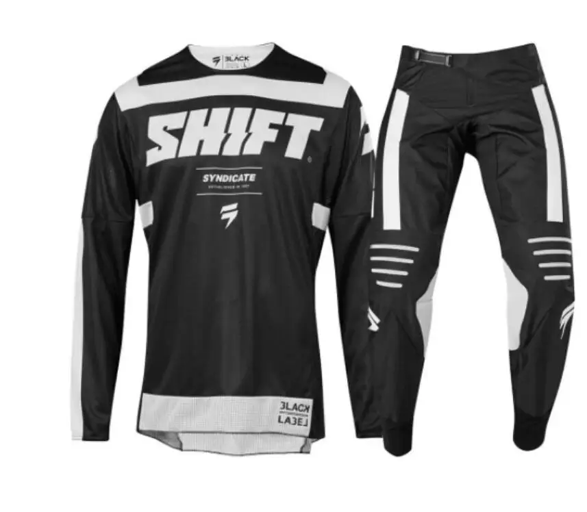 3 Новая гоночная этикетка для коллекции SHIFT брюки и Джерси комбинированное оборудование для мотокросса Набор гоночный механизм костюм одежда костюм для мотокросса s-xxl - Цвет: 3