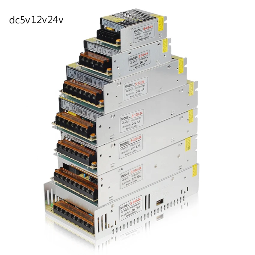 AC 110V 220V DC/DC 5V 12V 24V 1A 2A 3A 5A 10A 15A 20A 30A 50A переключатель Питание драйвера адаптера