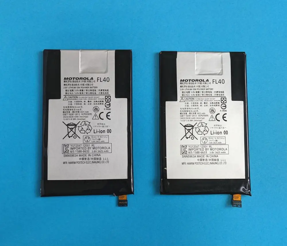 

FL40 Replacement battery For Motorola Moto X Play 3630mAh 3A Spare Battery XT1543 XT1544 XT1560 XT1561 XT1562 XT1563 XT1565