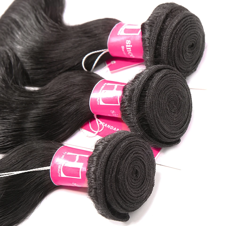 HJ WEAVE BEAUTY 3 пучка/партия бразильские объемные волнистые человеческие волосы пучки