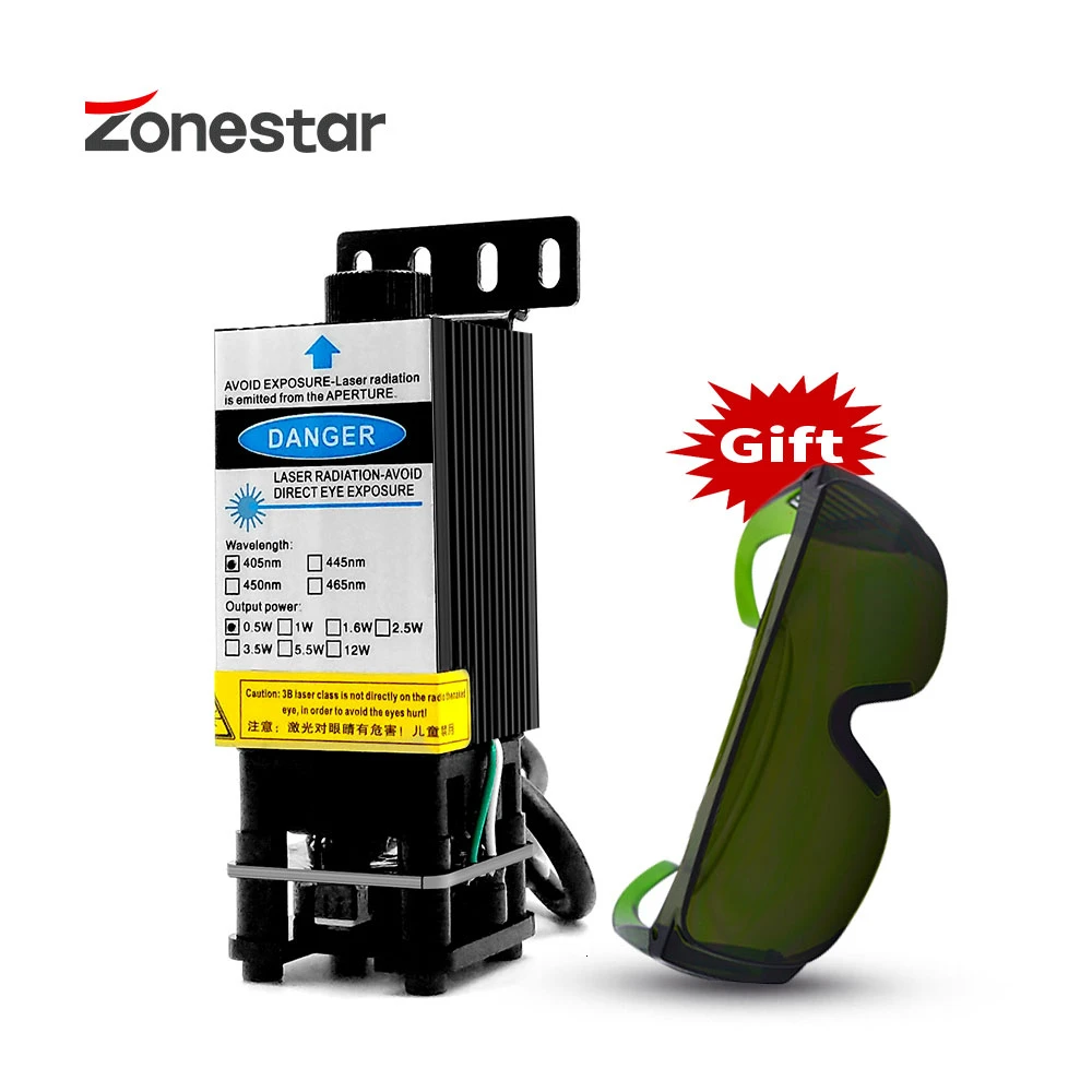 

New Arrival Laser engraver cutting marking upgrade DIY kit for zonestar P802/D805/D806/Z5/Z6/Z8/Z9/Z10 series 3D printer machine