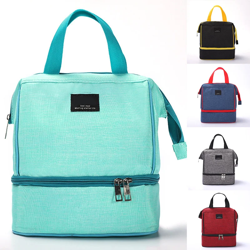 

Thermal Bags Thermal Insulated Lunch Box Tote Cooler Handbag Thermal Food For Picnic Schools Office Lunch Bags Food Storage Bags