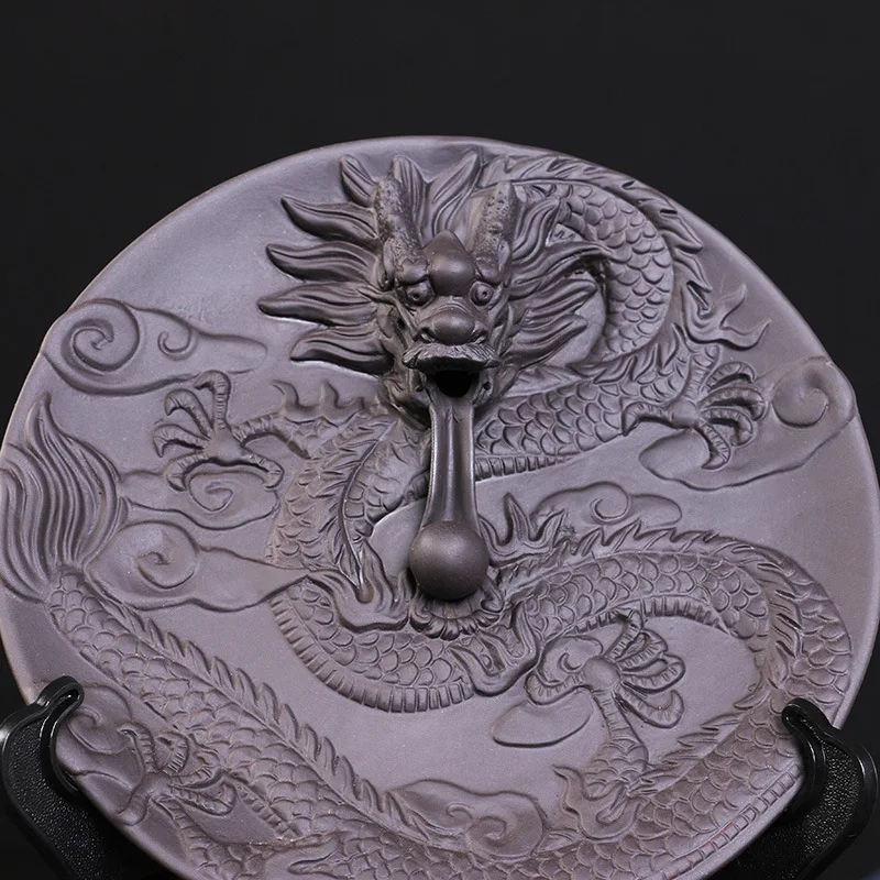 Decoracion Hogar Free Shipping Ceramic Aromatherapy Furnace Backflow Dragon Arrangement Room Antique Golden Pan Wholesale