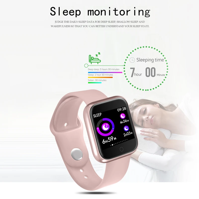 ESEED P70 smart watch women IP68 waterproof 15 days standby metal women smart watch Fitness Tracker smart bracelet pk p68