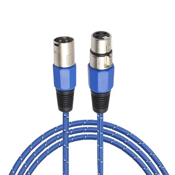 

Centechia Jack Audio Cable 1M 1.8M 3M 5M AUX Audio Cable New Nylon Woven XLR Male To Female Suit For MP3/MP4 Computer Cables