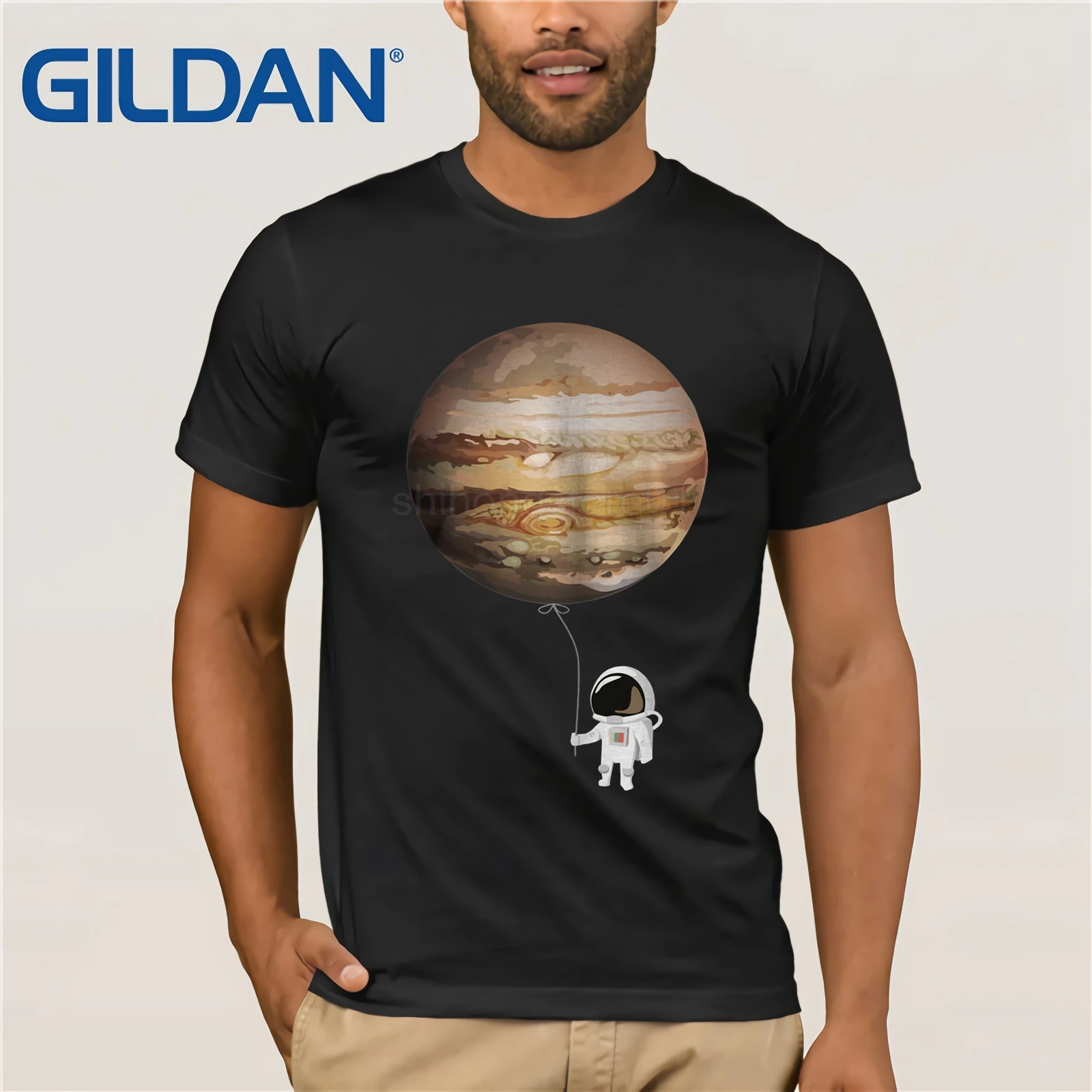 Астронавт с Юпитер на воздушном шаре Футболка Солнечный Системы планет