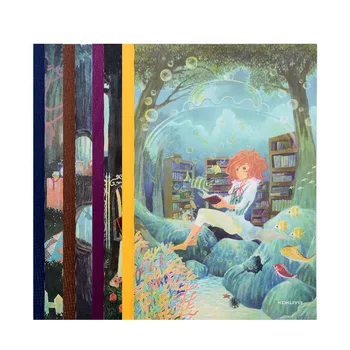 

Fresh and simple A5B5 literary design book illustrator spring summer autumn winter series wireless binding