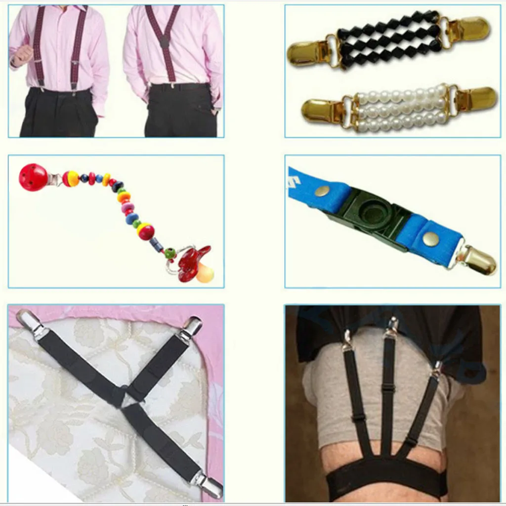 25x Women Garter Belt Grips Suspender Stockings Fastener Clip Clamp