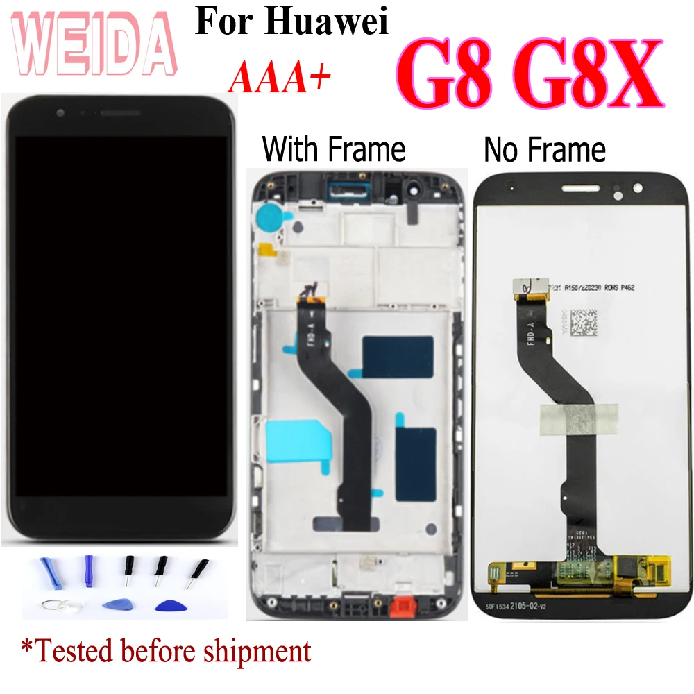 5," для huawei G8 сменный сенсорный ЖК-экран с рамкой для huawei GX8 Экран Дисплей RIO-L01 RIO-L02 RIO-L03