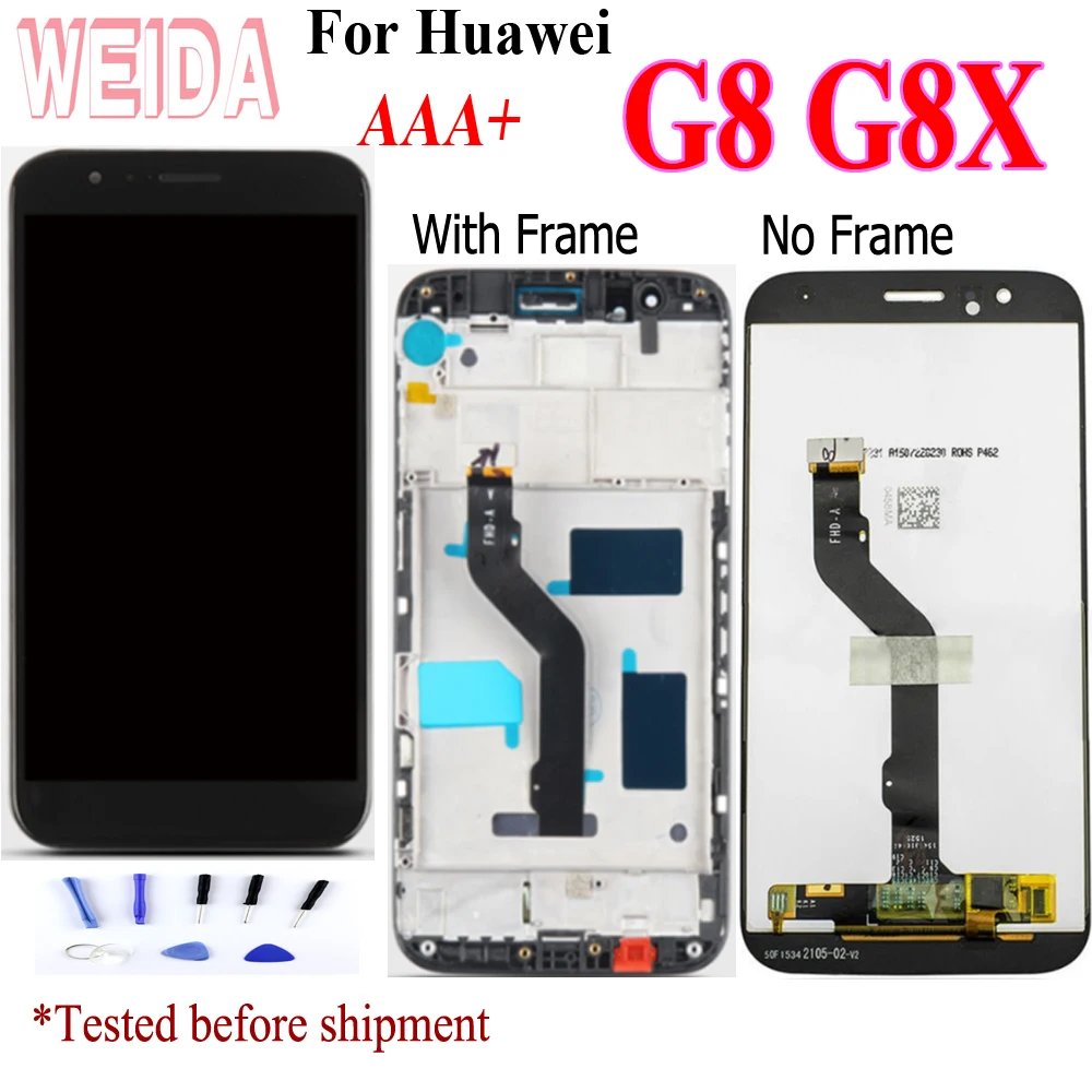 

5.5" For HUAWEI G8 LCD Touch Screen Replacement with Frame For huawei GX8 Screen Display RIO-L01 RIO-L02 RIO-L03