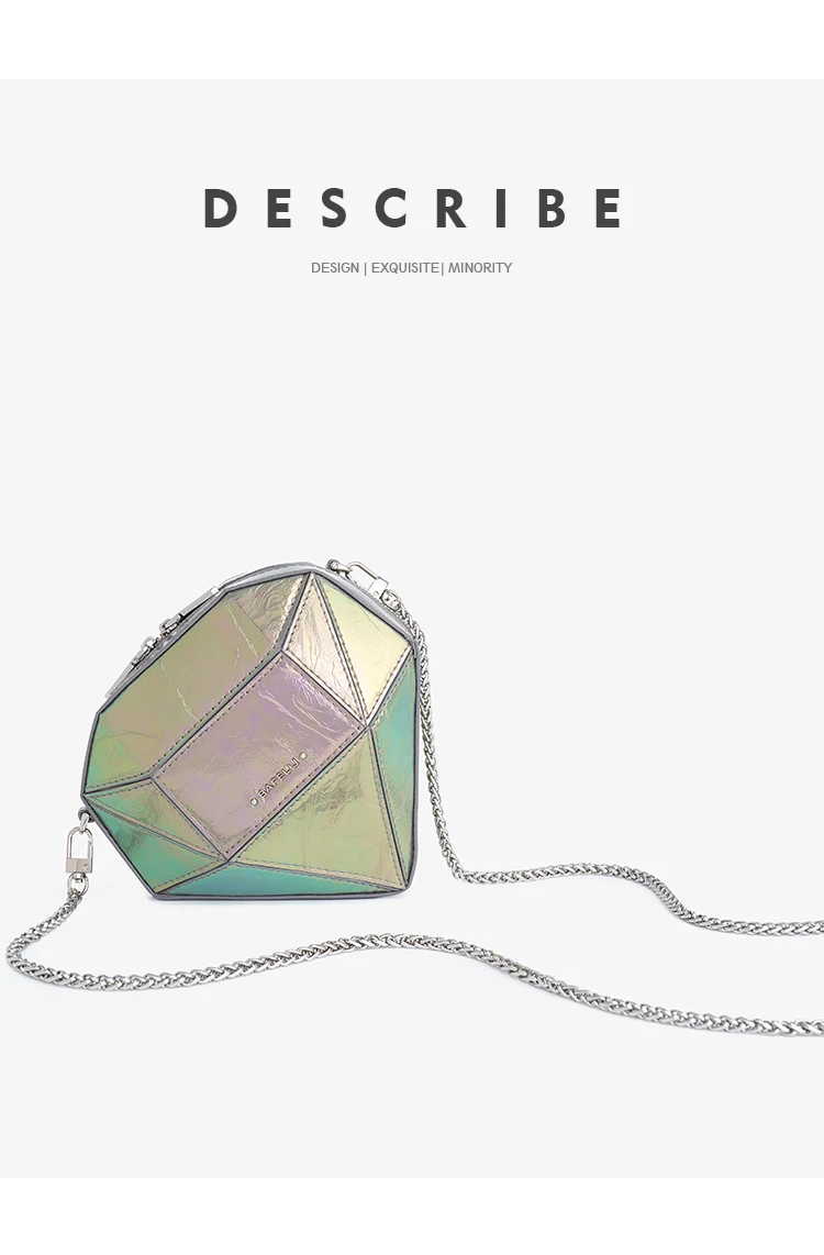 Mini clutch with drink chain strap