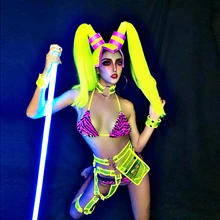 Сексуальные костюмы для джазовых танцев, женская одежда для выступлений на шесте, одежда для ночного клуба, диско-рейв, наряд ГОГО танцоров, сценическая одежда DC3553