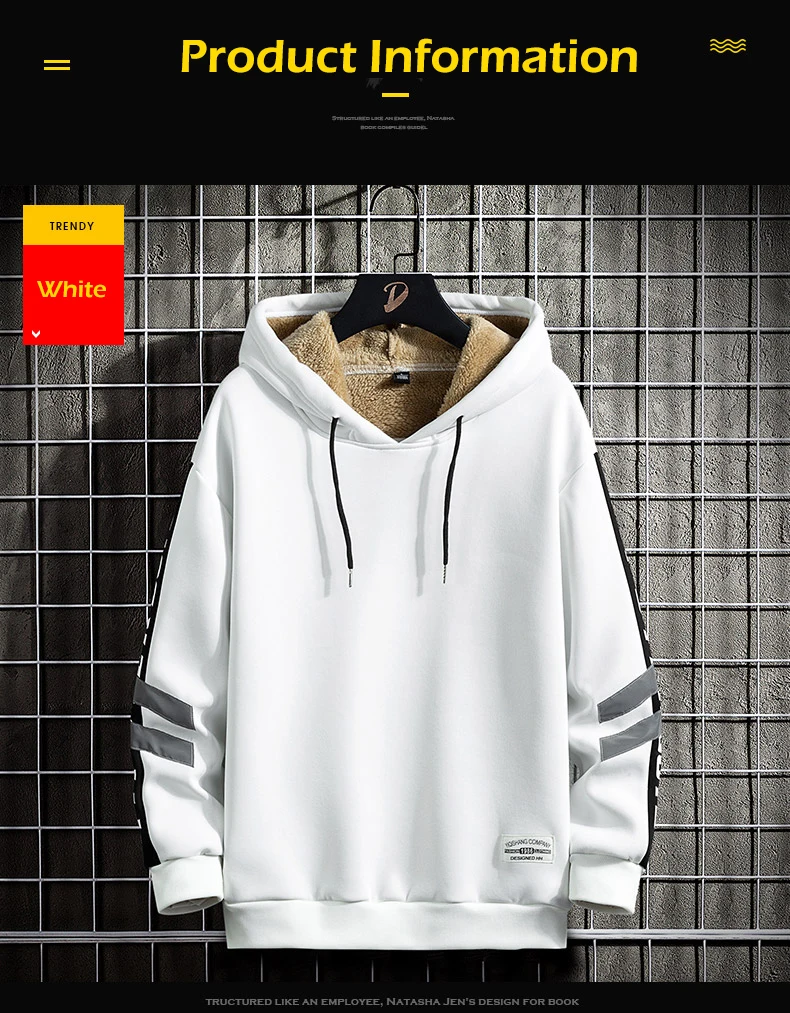 mens wool lined hoodie