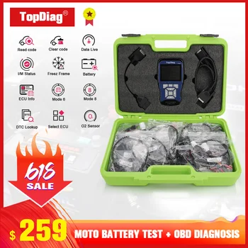 

Profession Motorcycle Battery Analyzer Voltage Test Diagnosis Tool ABS Cranking System Test OBD2 Scanner For KYMCO AEON/BENELLI