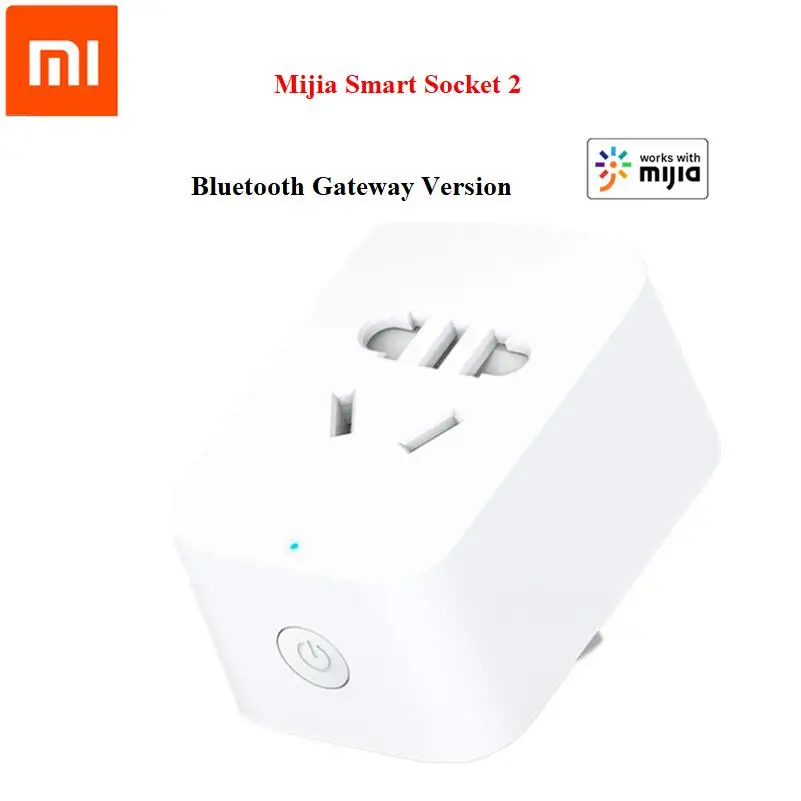 new xiaomi mi mijia Smart Socket 2th Bluetooth Gateway Version Wireless Switches Timer Plug work with WiFi APP smart App | Обустройство