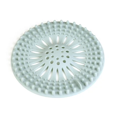 FEIGOLO 1Pc Anti-Blocking Floor Drain Cover Silicone Sucker Sewer Outfall Strainer Sink Hair Filter Bathroom Kitchen Accessories - Цвет: F780 Blue