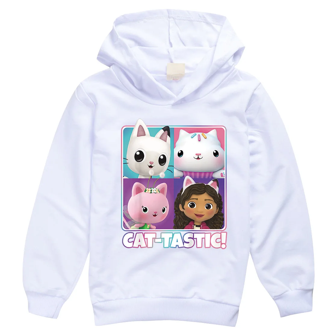 child childhood hoodie Anime Cat Tastic Hoodie Kids Gabby Cats Clothes Toddler Girls Hoodies Boys Spring Clothes Children Cosplay Cartoon Hooded Coats children's hooded tops
