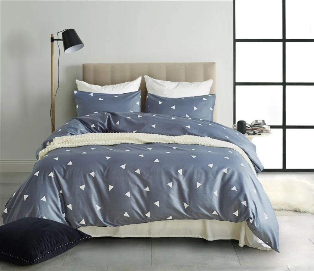 

Bedding Set Three Piece High Quality Pastoral Small Floral Simplicity Thin Summer Quilt Cover Soft Pillow Case 51*66cm