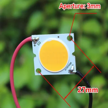 

Super Bright LED Lamp Beads DC 15V 5000K 30W 2A Cold White Color LED Light Chip for Integrated Spotlight with Wire HOT