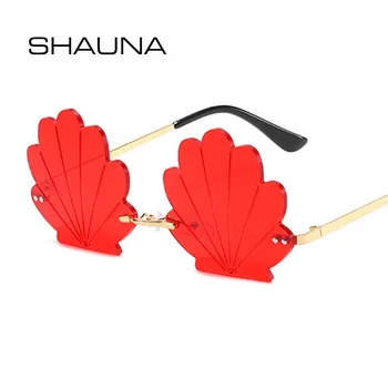 

SHAUNA Fashion Rimless Shell Sunglasses Women UV400