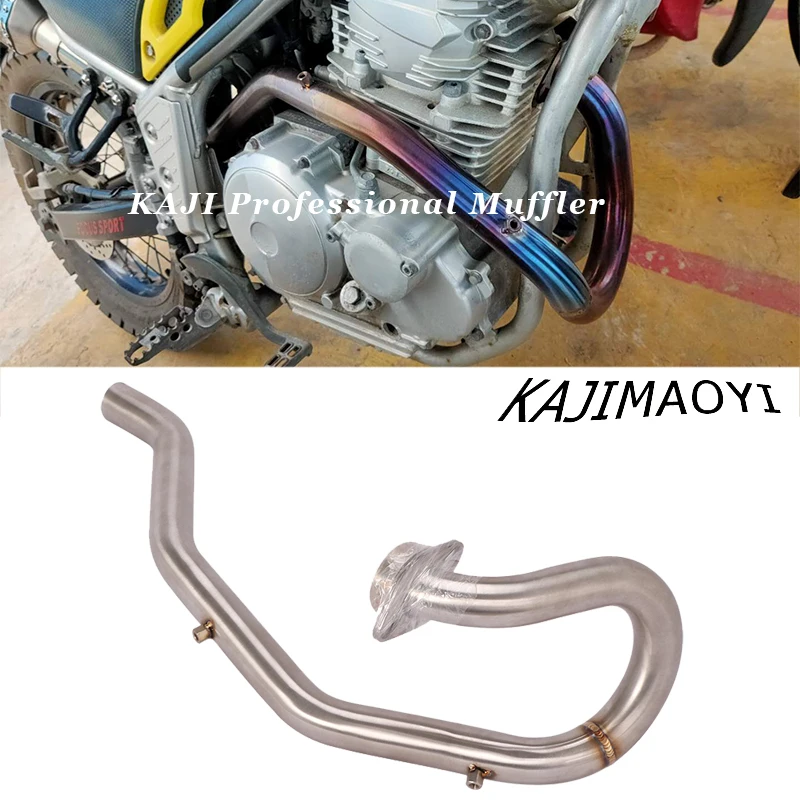 

Motorcycle XG250 Exhaust Modified stainless steel Front Link Pipe Original interface For Yamaha TRICKER XG 250 Front Link Pipe
