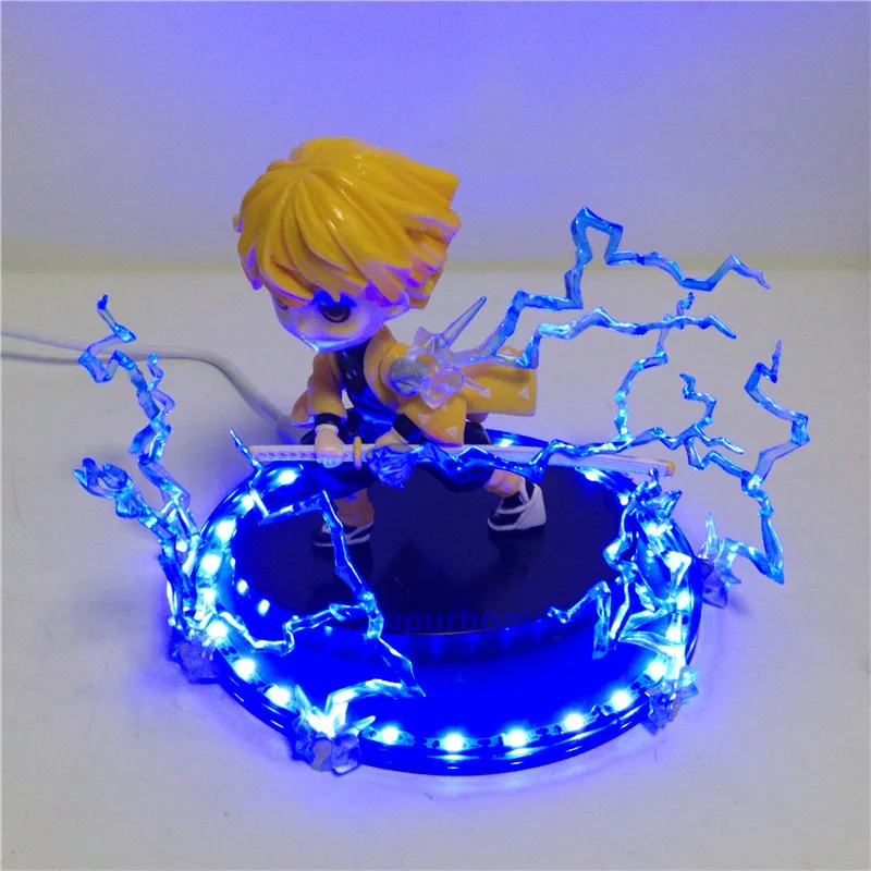 Фигурки убийцы демона агатсума зенитсу Thunderclap и Flash Led DIY ночной Светильник Kimetsu no Yaiba домашний декоративный светильник куклы подарок