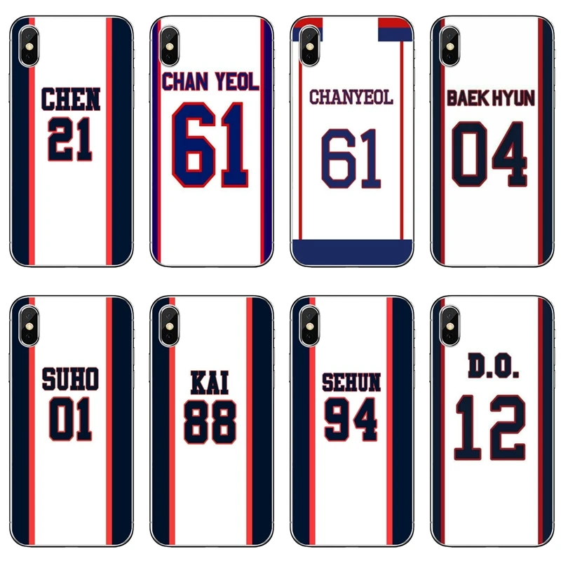 Чехол Kpop EXO с изображением Джерси для телефона Samsung Galaxy M30 A70 A60 A50 A40 A30 A10 A9 A8 A6 J8 J4 J6