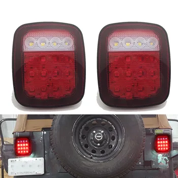 

2Pcs 32LED Car Rear Light Stop Tail Reverse Running Brake License Light for Truck/Trailer/Boat for Jeep for Wrangler TJ CJ 76-06