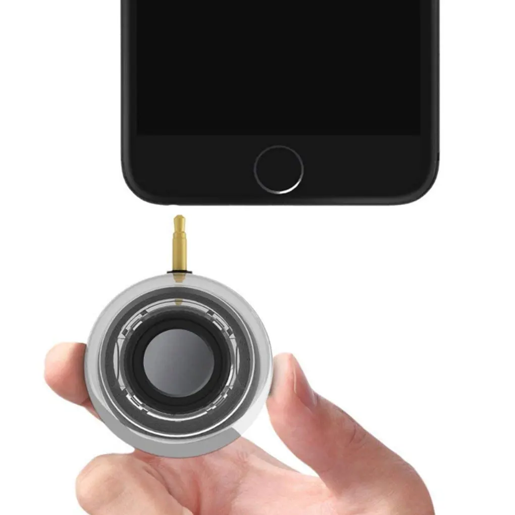 Mini Alto-falante Portátil sem Fio com ou mm Aux Tomada de Áudio Cristal Hi-fi 3d para Smartphone e Tablet - Image 3