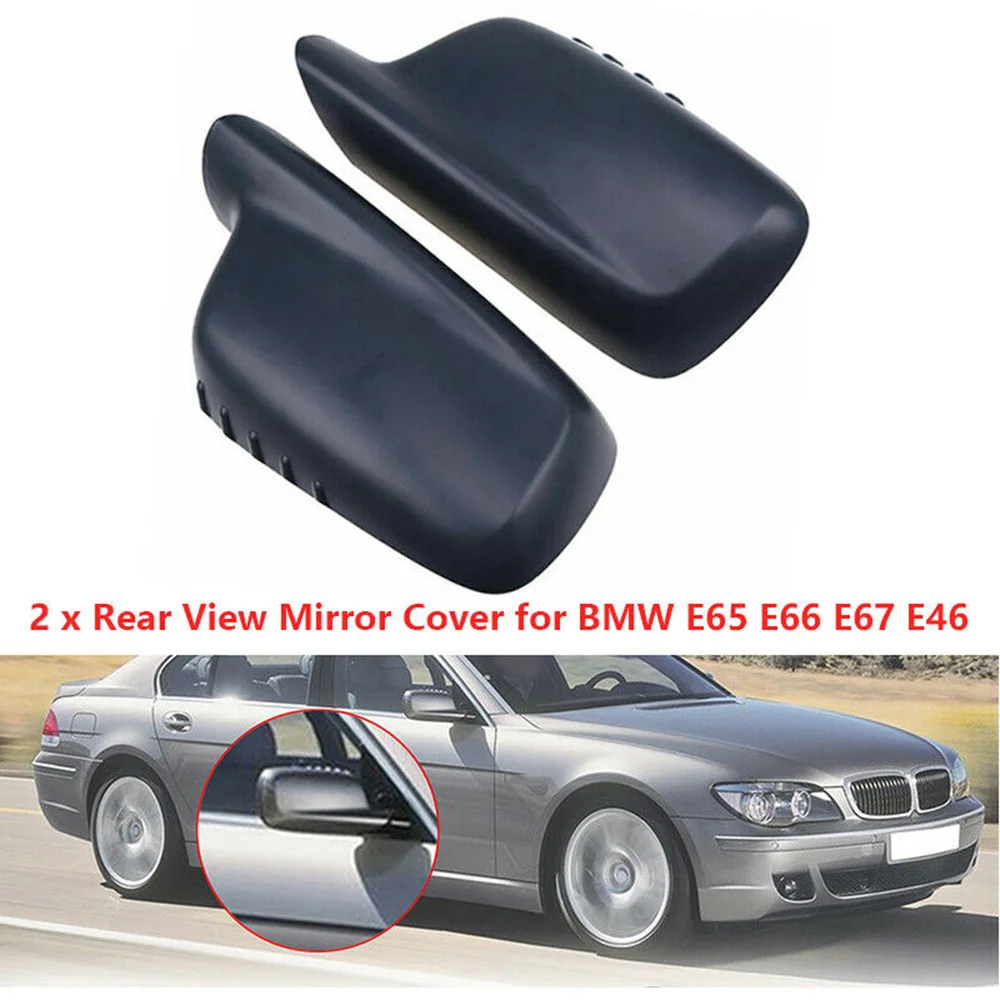 1Pair Mirror Cover Cap For BMW E46 E65 E66 745i 750i 51167074236+51167074235 Car Accessories | Автомобили и мотоциклы