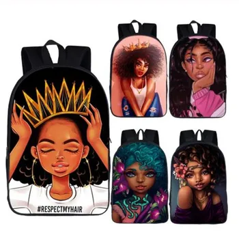 

Nopersonality Art African Black Girl Prints African Tradition School Bags for Girls Primary Schoolbags Kids Backpack Girls