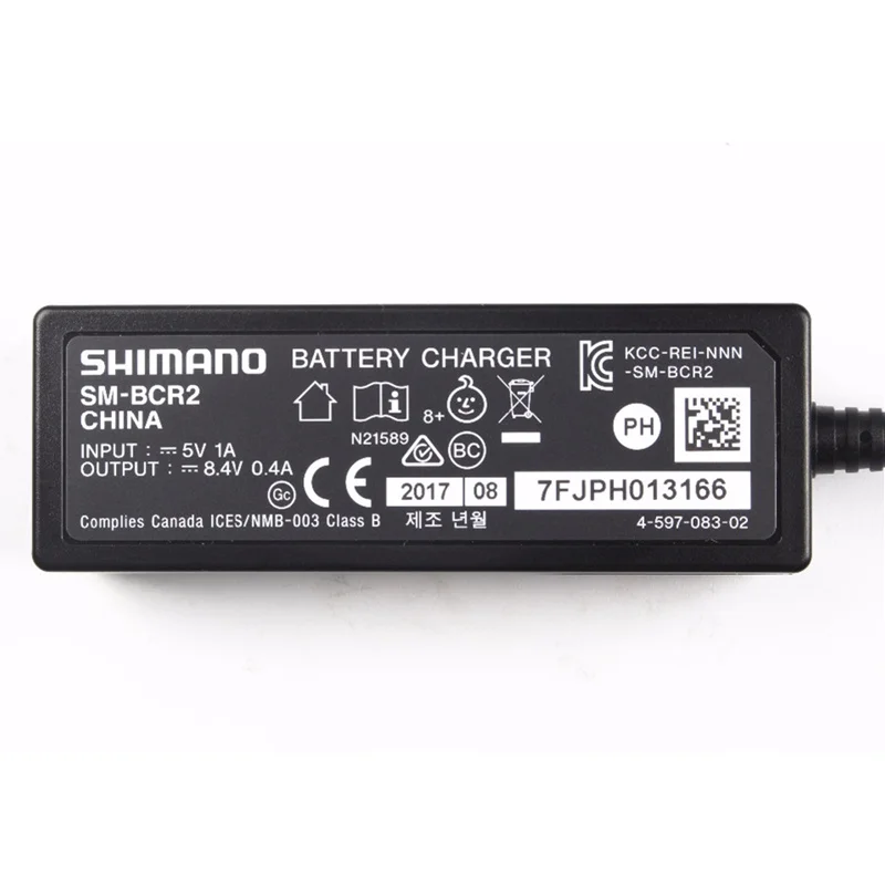 Black Shimano SM-BCR2 for Di2 E-tube SM-BTR2 Internal Battery Charger PC Link 