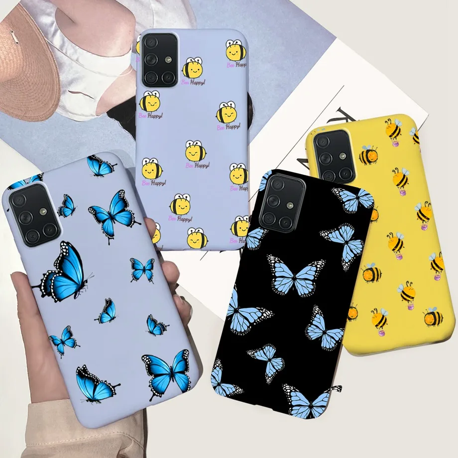 Per Samsung Glaxy A51 Custodia Globale Samsung A51 4G 5G A51 Uw Cover Posteriore In Silicone Morbido Tpu Color Caramella Per Samsung Galaxy A 51 Capa