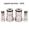 Cornelius Type keg Ball Lock Post & Poppet Female Thread Gas + liquid 19/32