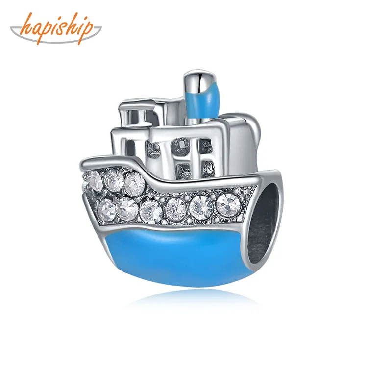 Hapiship новые оригинальные модные милые синие круизные корабли ослепительные CZ