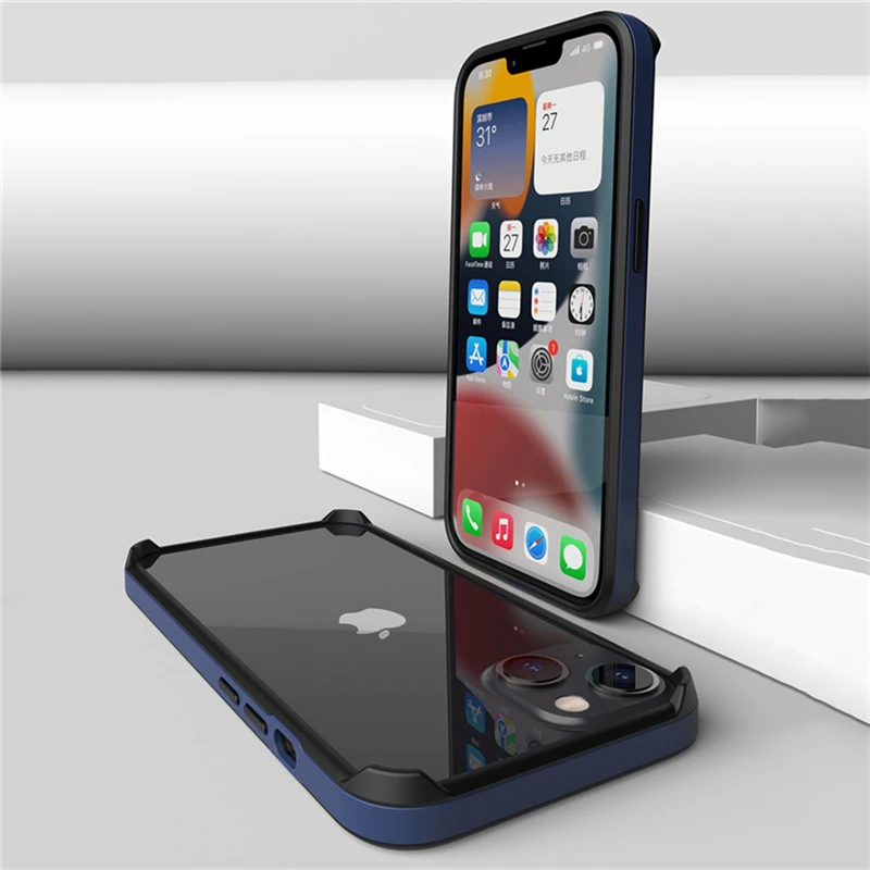 Thin Silicone Bumper For iphone 13 Pro Max 12 Mini Luxury Slim Flexible Non-Slip Anti-Knock Soft Frame Case Black Blue Red best iphone 12 pro case