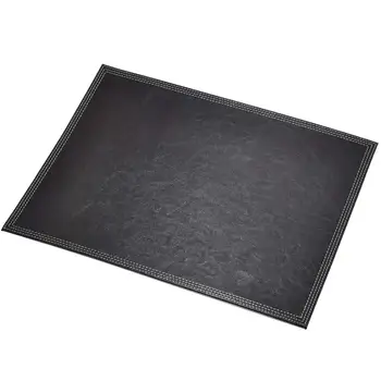 

4 Pieces Leather Large Placemat 400x300mm Brown Table Coasters Restaurant