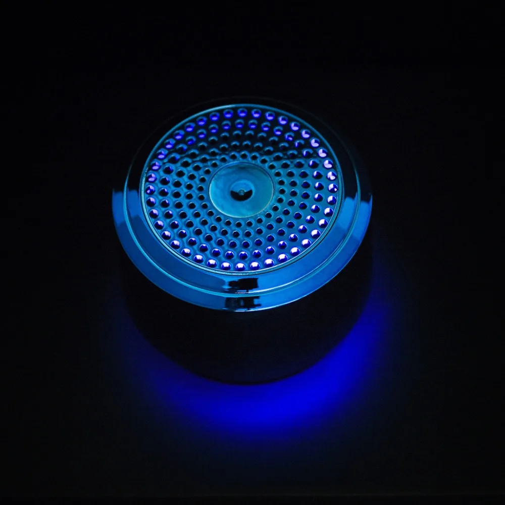 Мини Bluetooth динамик USB СВЕТОДИОДНЫЙ светильник беспроводной портативный музыкальный сабвуфер небольшой изготовлен с металлическим корпусом, высокое качество