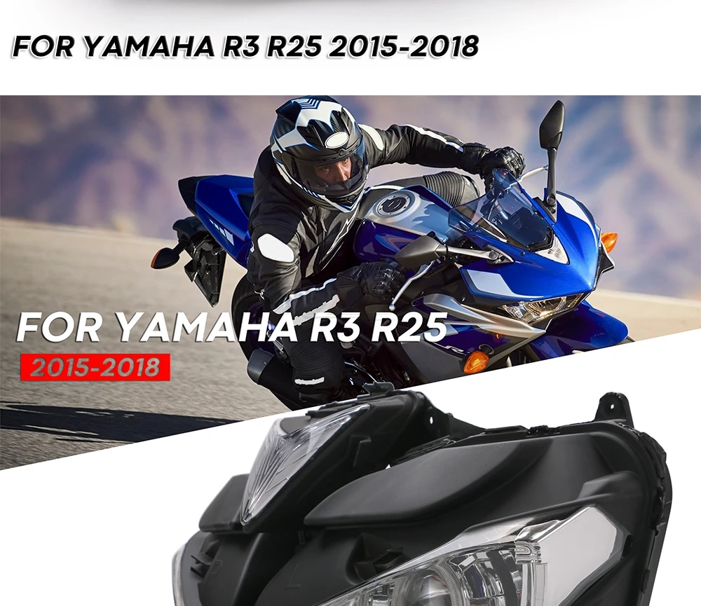 Мотоциклетная фара для YAMAHA YZF R25 R3 ангел демон глаз HID проектор фара YZF-R25 R3 HID Ангел глаз 2013